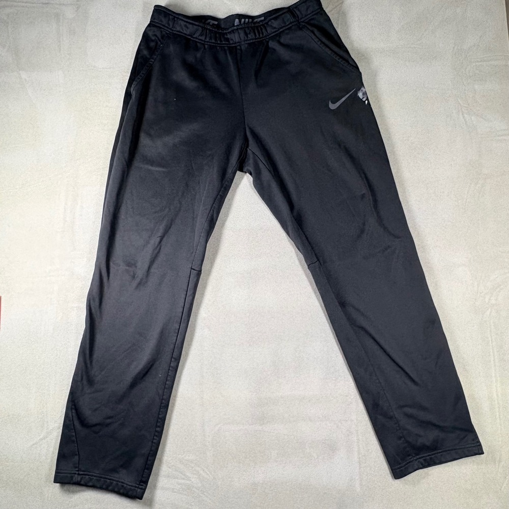 Nike Therma-FIT Mens Training Pants Black Fleece Lined Joggers Athletic XL